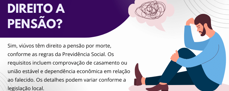 Viuvo tem direito a pensão?