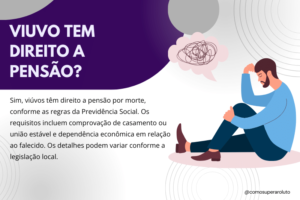 Viuvo tem direito a pensão?