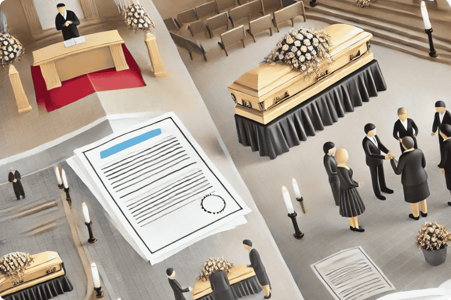 Como funciona um funeral